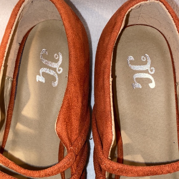 Journee Collection Flats Brown Leather Suede Strappy Womens Sz 9 - Picture 3 of 7